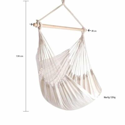 Bohemian hangstoel met spreidstok