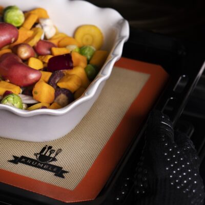 bakmat met bruine rand