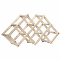 Wijnhouder van hout in kubus vormen