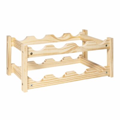 Houten wijnrekje