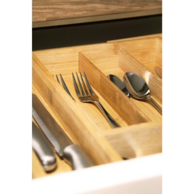 verstelbare besteklade van hout