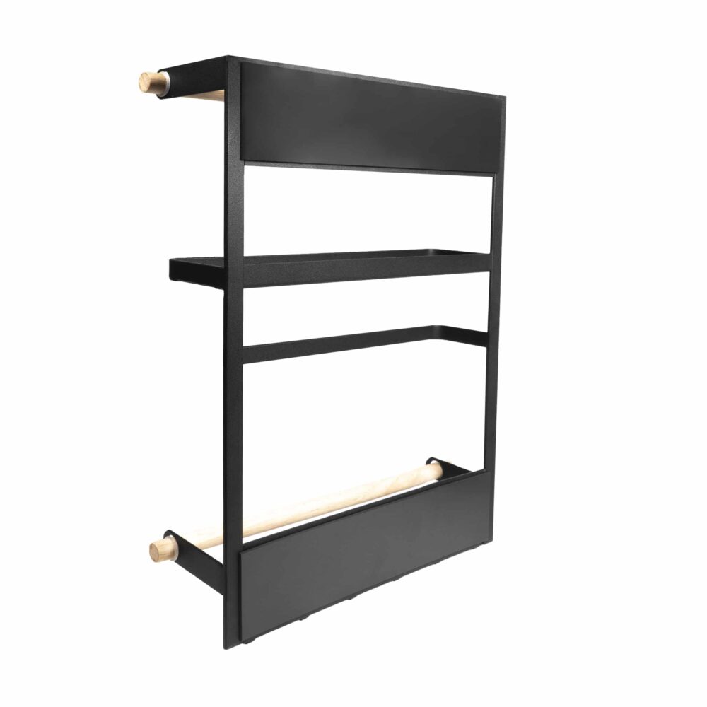 QUVIO zwart keukenrek met mageneet