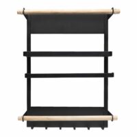 Keukenrek voor sleutels, keukenrol en kruiden