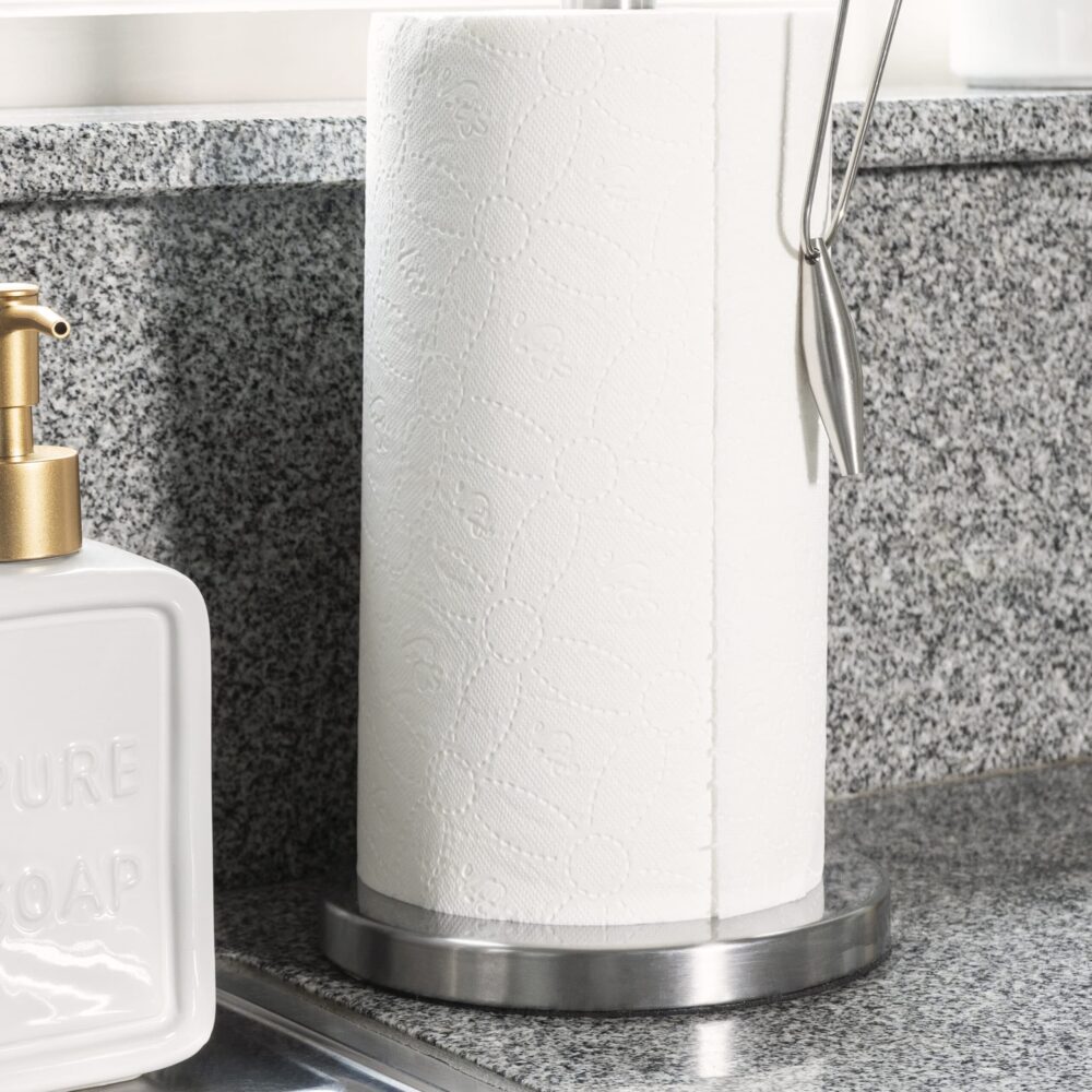 Staande keukenrolhouder van RVS