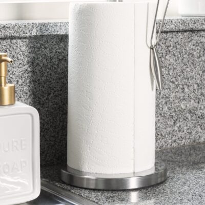 Staande keukenrolhouder van RVS