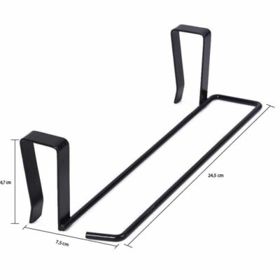 Zwart ophangrekje van 24,5 cm lang