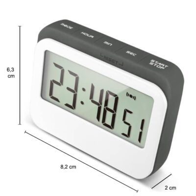 afmetingen van grijze kookwekker