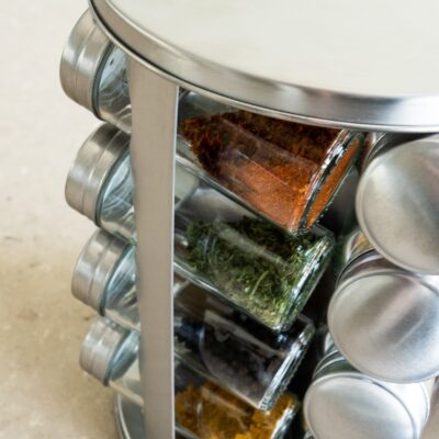 Glazen kruidenpotjes