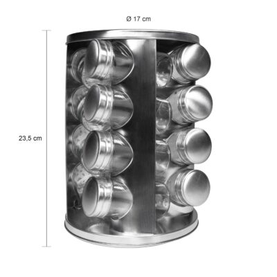 Afmetingen van het staande kruidenrek