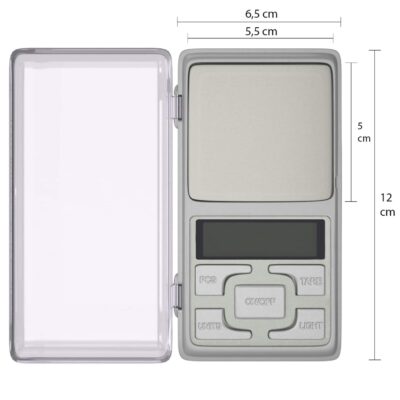 afmetingen precisieweegschaal