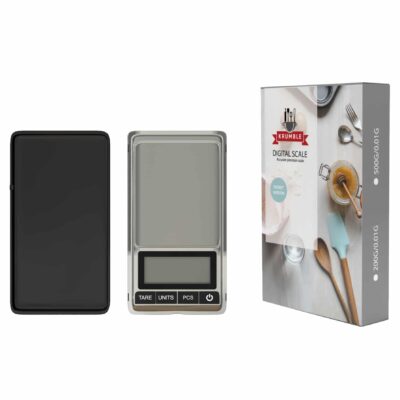 weegschaal met verpakking