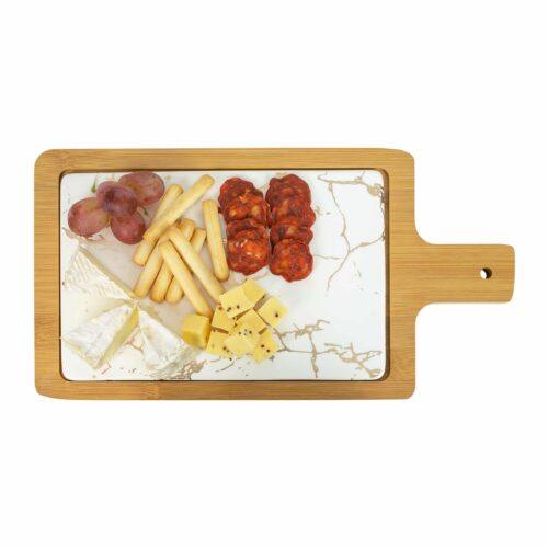 borrelplank hout en wit