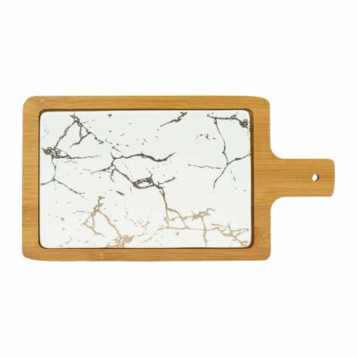 borrelplank hout en wit