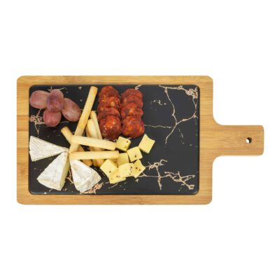 borrelplank hout en zwart