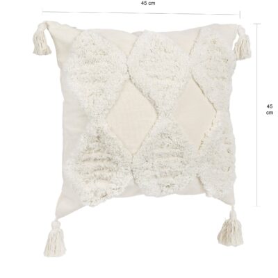 Zacht kussen met franjes