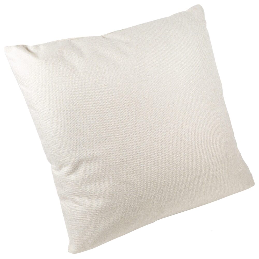 Achterkant kussenhoes met leeuw erop