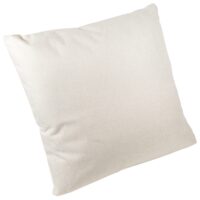 Achterkant kussenhoes met leeuw erop