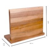 Vierkant messenblok van hout