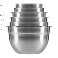 kleine en grote kommen voor beslag set van 6