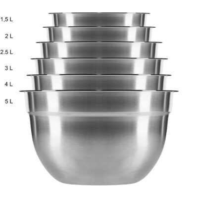 kleine en grote kommen voor beslag set van 6