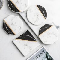 Marmerlook onderzetters