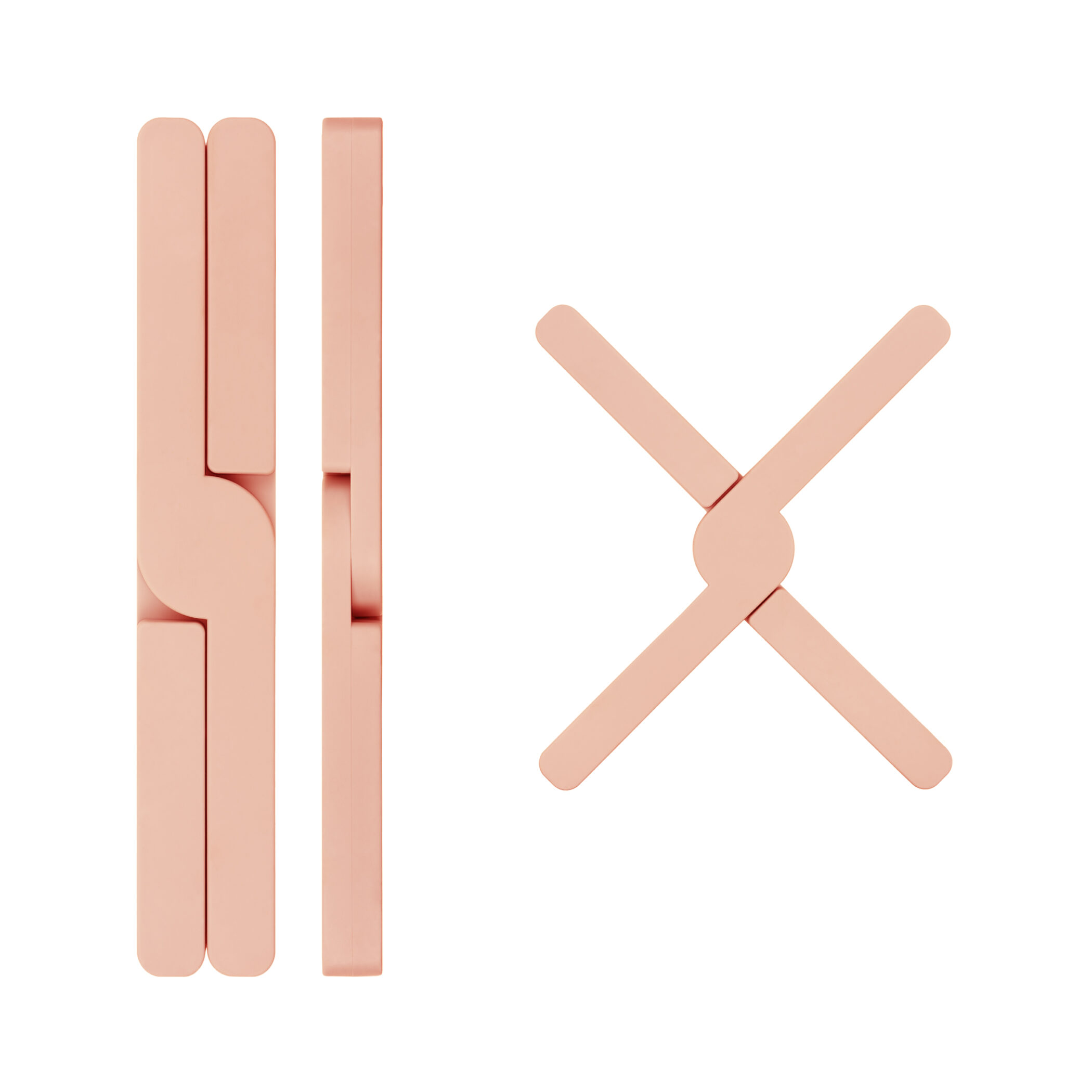 Krumble Pannenonderzetter - Opvouwbaar - Lichtroze