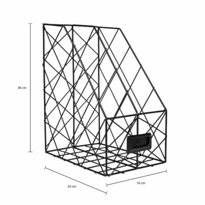 Afmetingen van het zwart schuifrekje voor in een kast