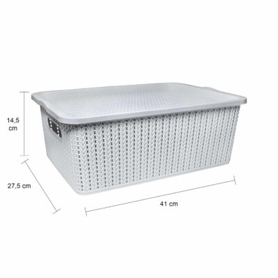 Afmetingen van de kunststof bak