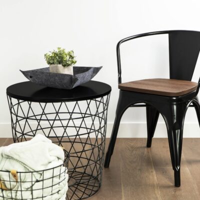 sleutelbakje van vilt met drukknoppen