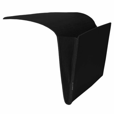 Zwarte opbergzak voor aan je bed of bank voor tijdschriften, pennen of je mobiel