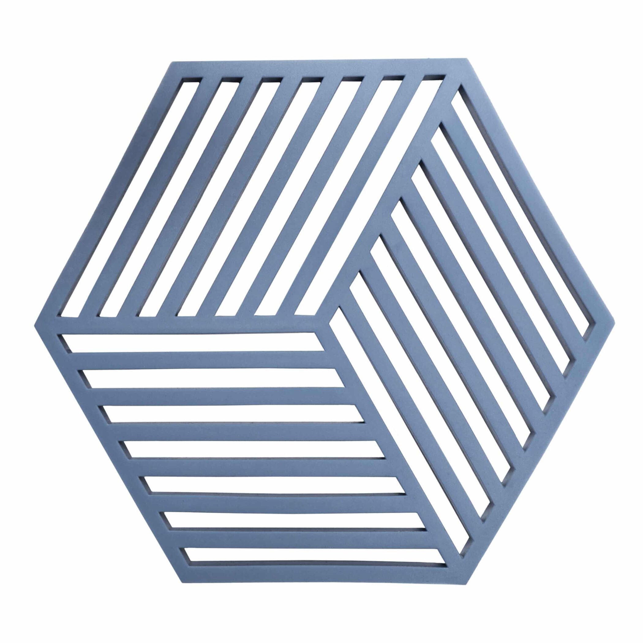 Krumble Pannenonderzetter – Hexagon – 16 x 14 cm – Blauw