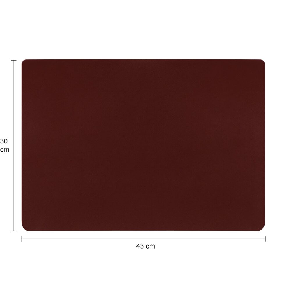Bordeaux rode placematten in vierkante vorm