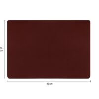 Bordeaux rode placematten in vierkante vorm