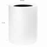afmetingen witte afvalbak van 12 L