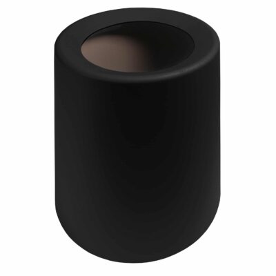 Plastic zwarte prullenbak voor binnen