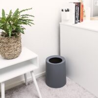 Kleine prullenbak in de kleur antraciet