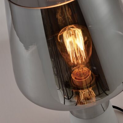 Retro lampje met donkerglas