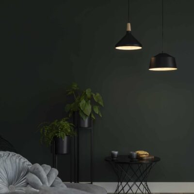 Zwart hangende lampen