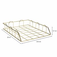 Gouden bureau organizer