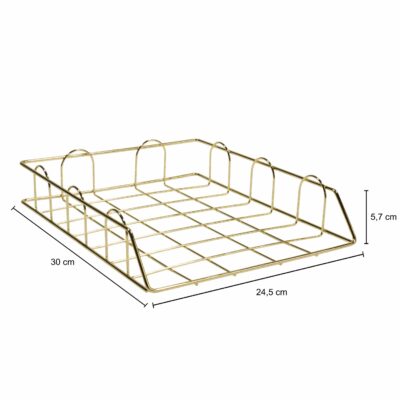 Gouden bureau organizer