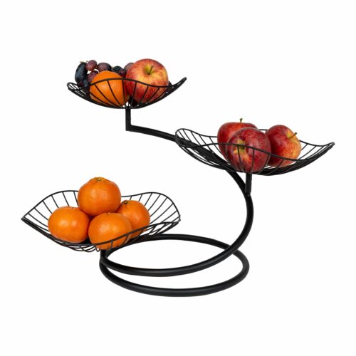 stalen fruitschaal etagère