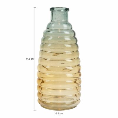 glazen vaas met patroon