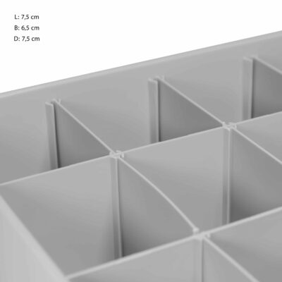 Opbergbak met vakjes