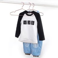 Rose goud kledinghanger set van 5