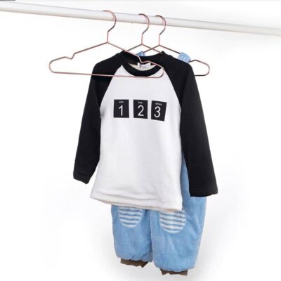 Rose goud kledinghanger set van 5