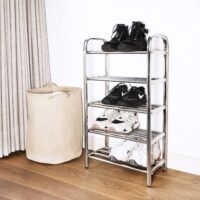 Metalen schoenenrekje voor hal ontwerp