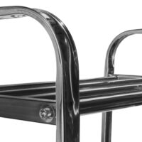 RVS rek voor het opbergen van schoenen