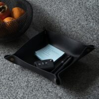 Leren bakje voor sleutels