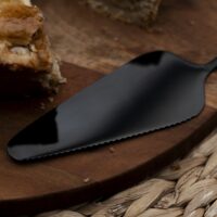 Zwarte taartschep met snijrand