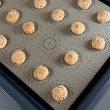 Mat met cirkels voor het bakken van macarons